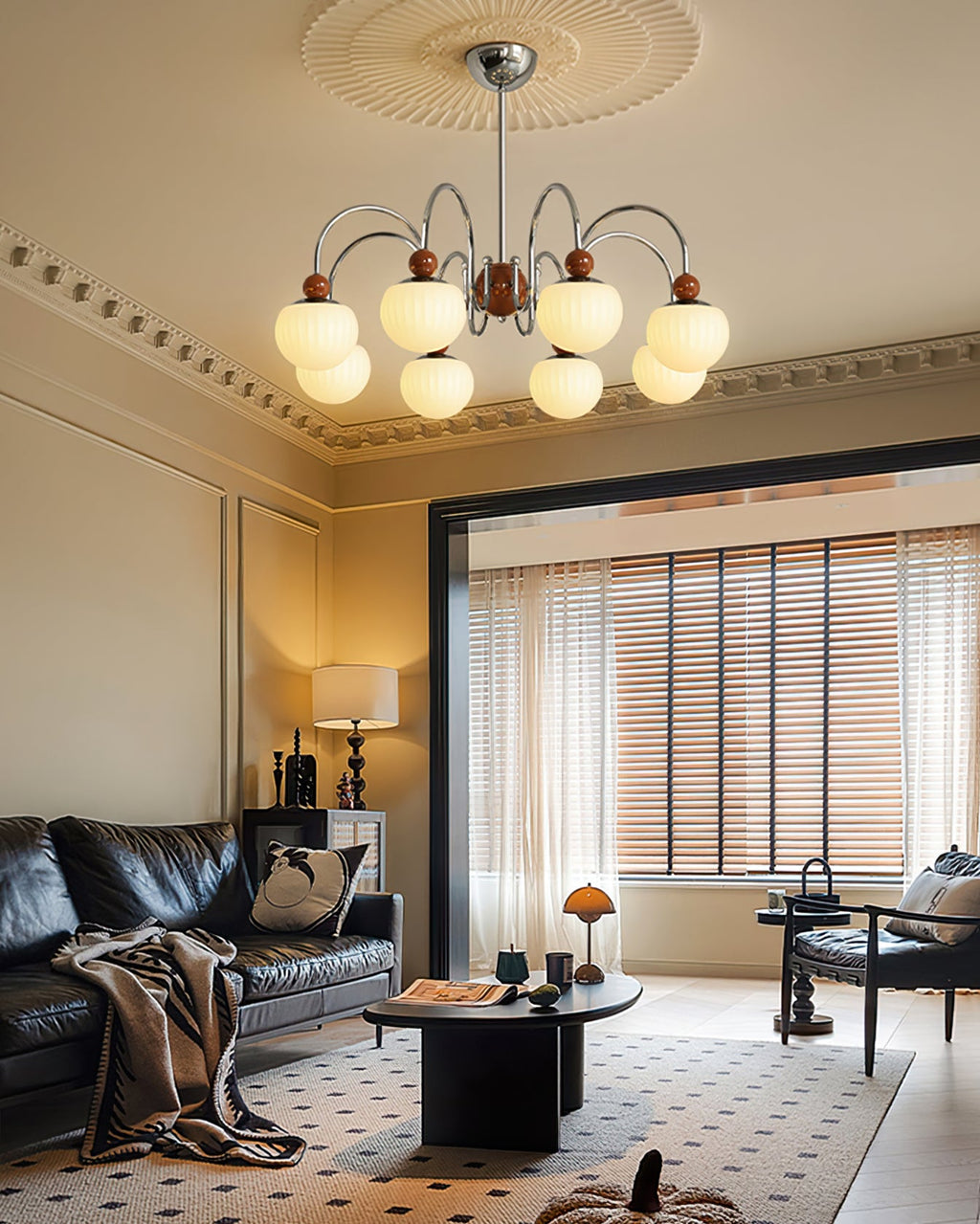RAVENHALL CRYSTAL STARBURST CHANDELIER
