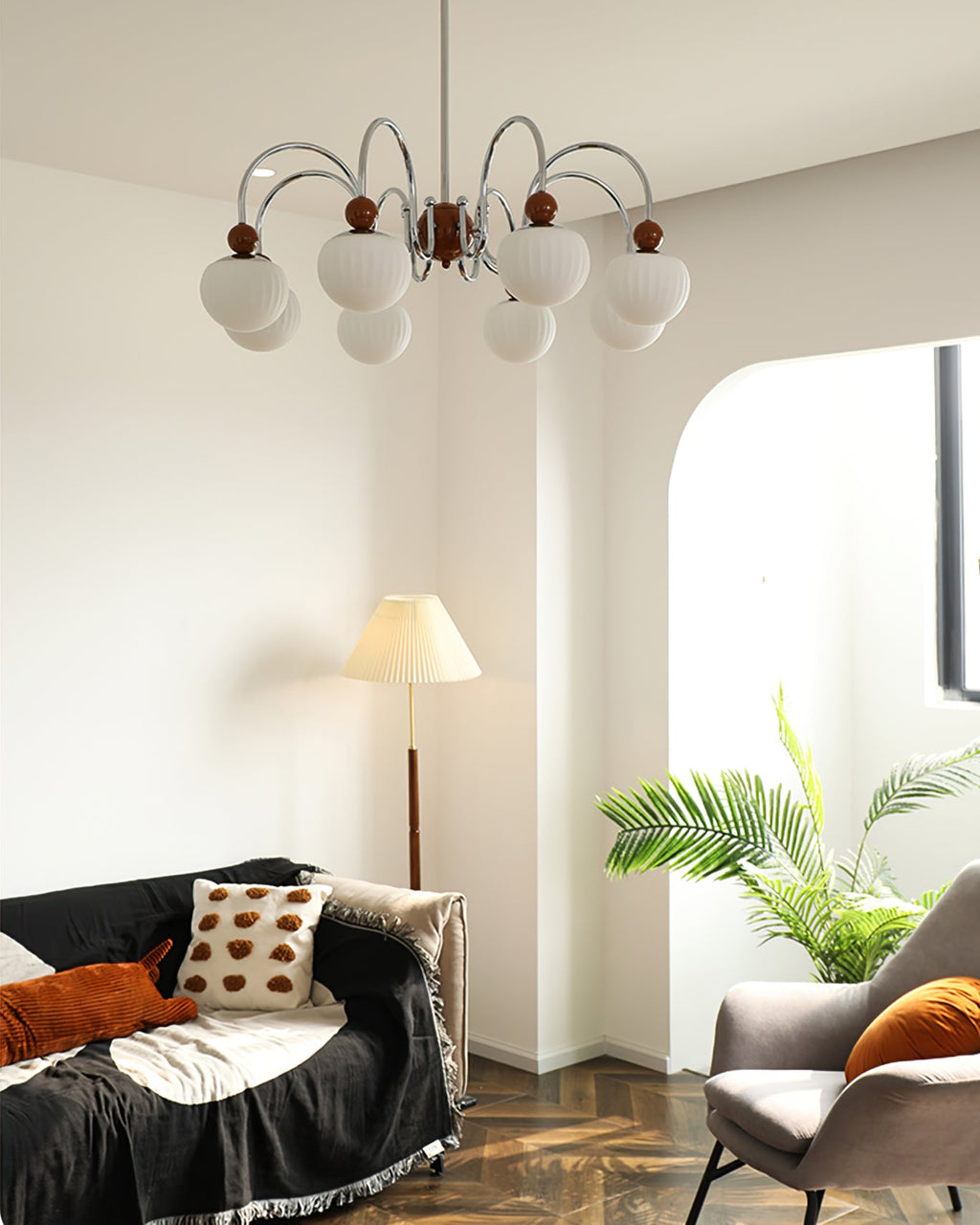 RAVENHALL CRYSTAL STARBURST CHANDELIER