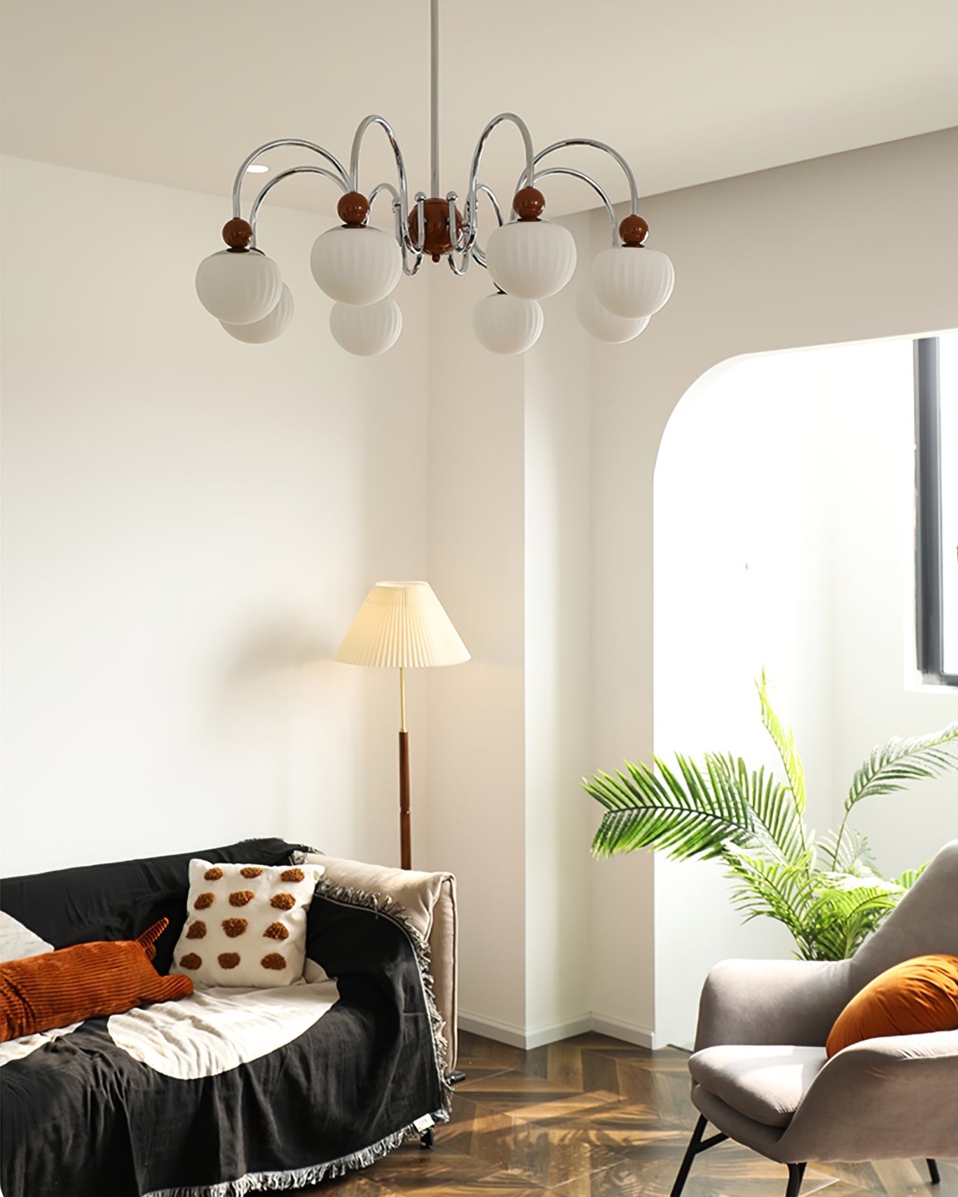 RAVENHALL CRYSTAL STARBURST CHANDELIER