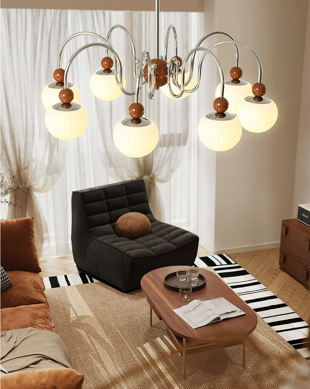 RAVENHALL CRYSTAL STARBURST CHANDELIER