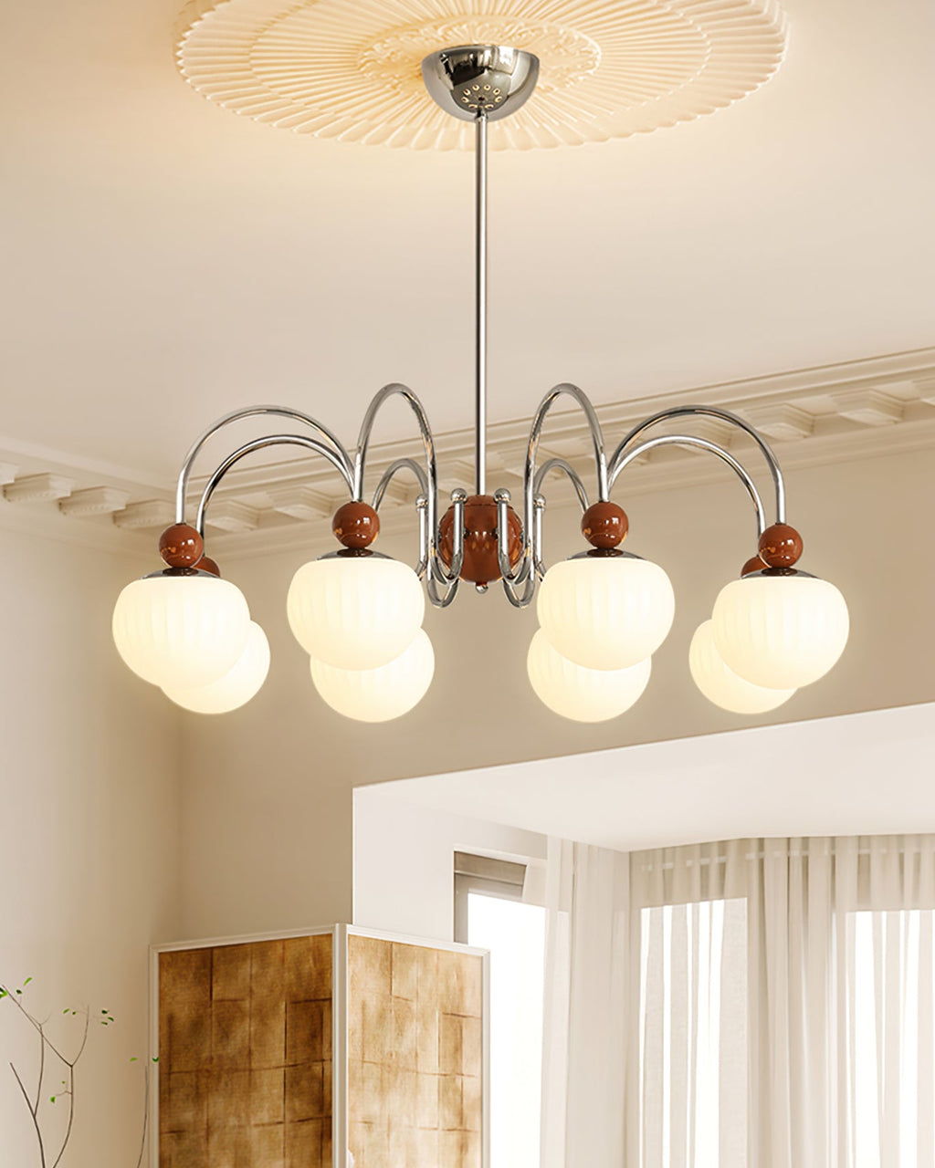 RAVENHALL CRYSTAL STARBURST CHANDELIER