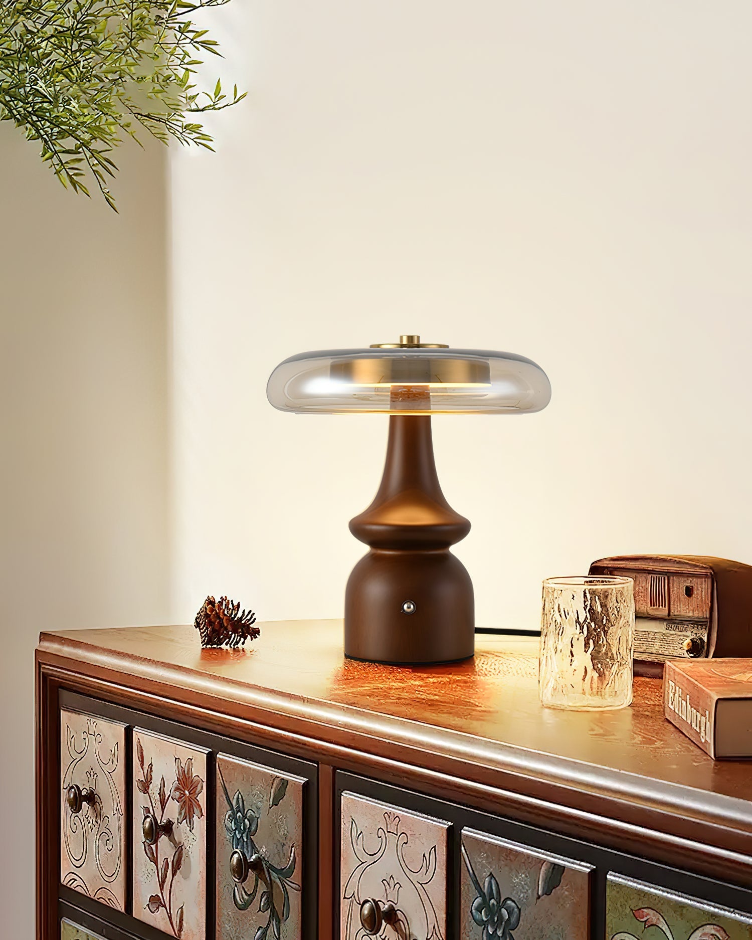 WINTHROP MID-CENTURY BRASS TABLE LANTERN