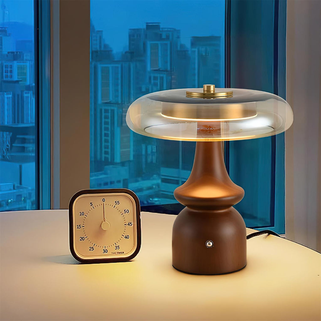 WINTHROP MID-CENTURY BRASS TABLE LANTERN