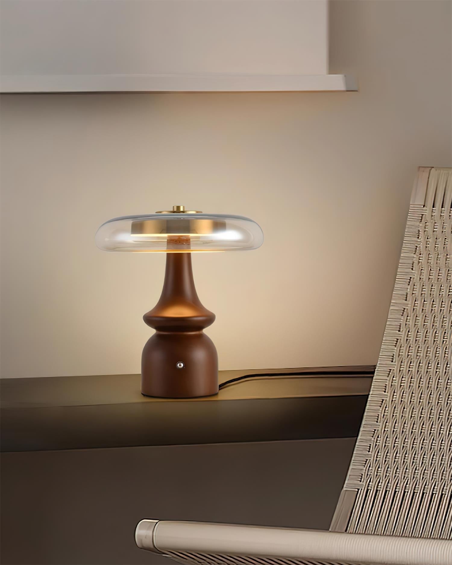WINTHROP MID-CENTURY BRASS TABLE LANTERN