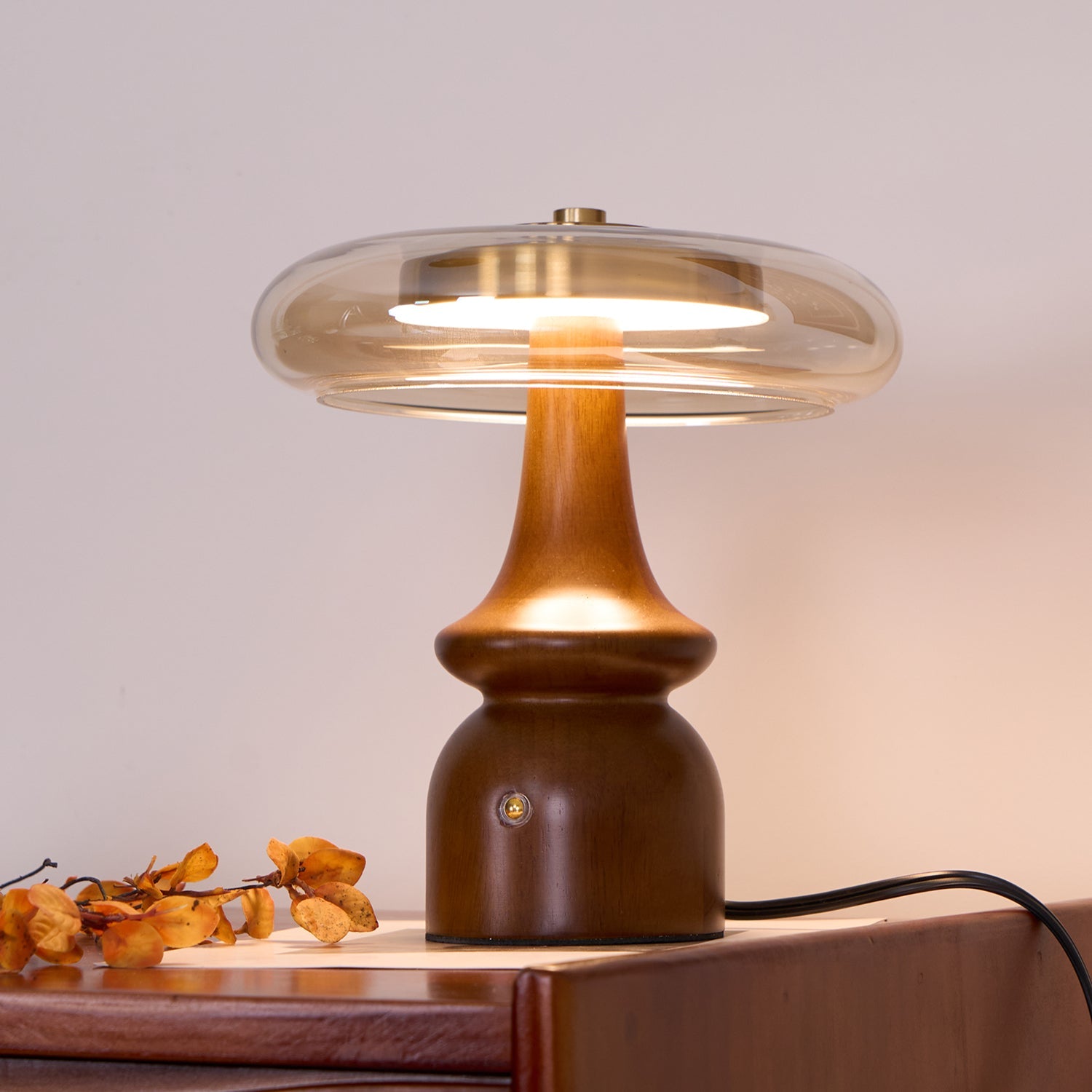 WINTHROP MID-CENTURY BRASS TABLE LANTERN