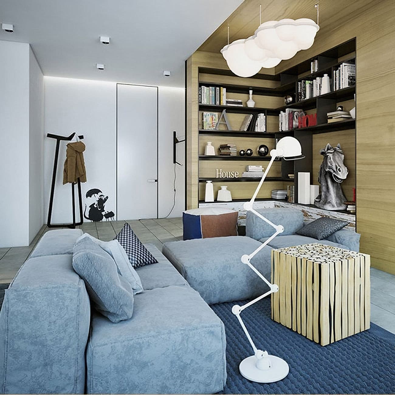 WINTERBOURNE CLOUD-SHAPED HANGING LIGHT
