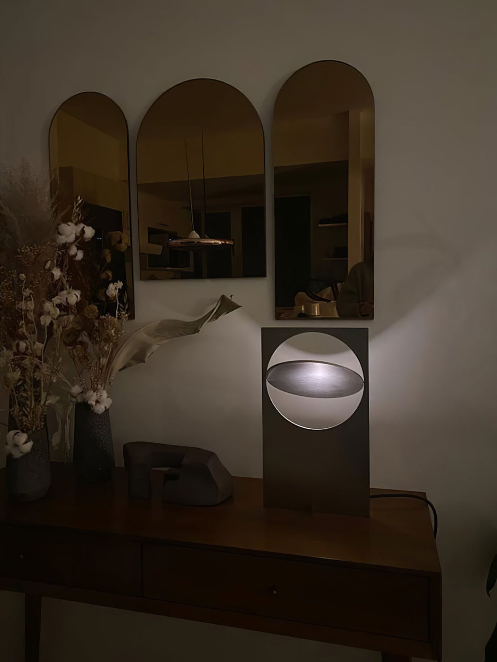 WINTHROP WOVEN SHADE TABLE LANTERN