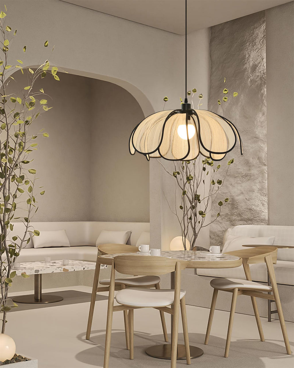WINTHROP HANGING GLASS ORB LUMINAIRE