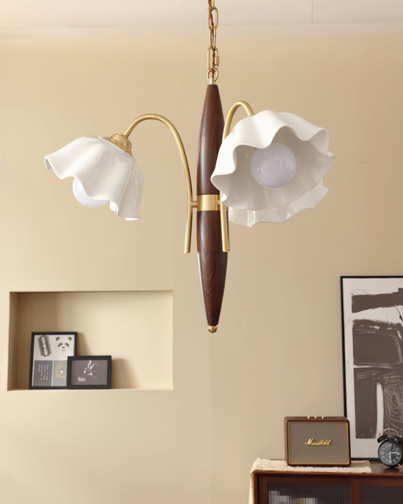 VIOLETTA PORCELAIN BLOOMING LIGHT FIXTURE