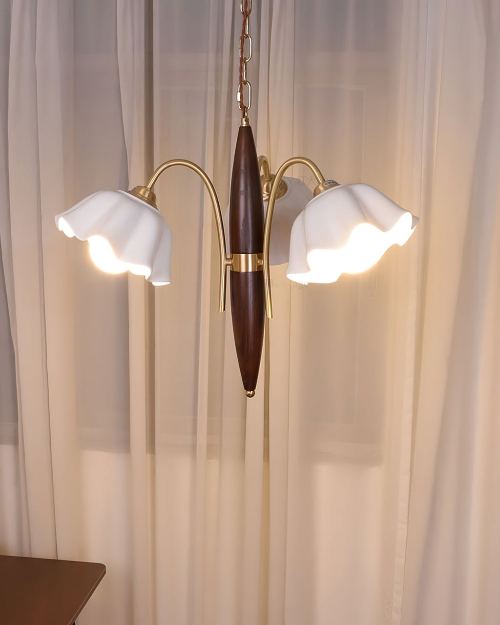 VIOLETTA PORCELAIN BLOOMING LIGHT FIXTURE