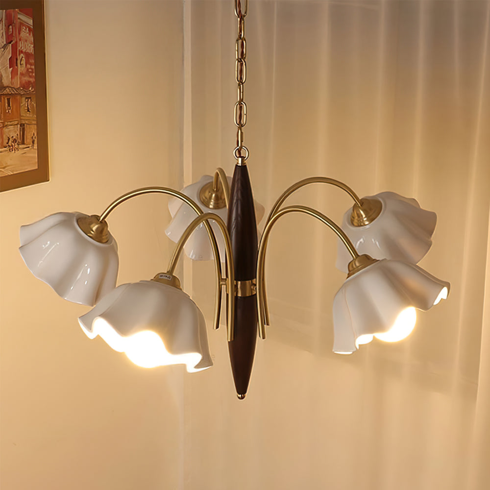 VIOLETTA PORCELAIN BLOOMING LIGHT FIXTURE