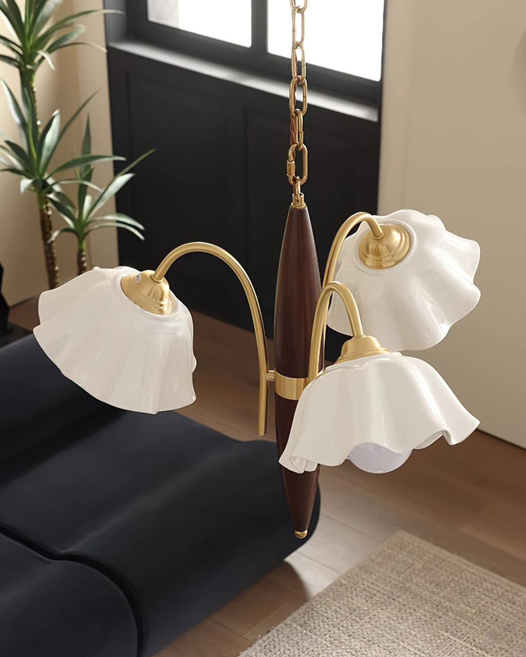 VIOLETTA PORCELAIN BLOOMING LIGHT FIXTURE