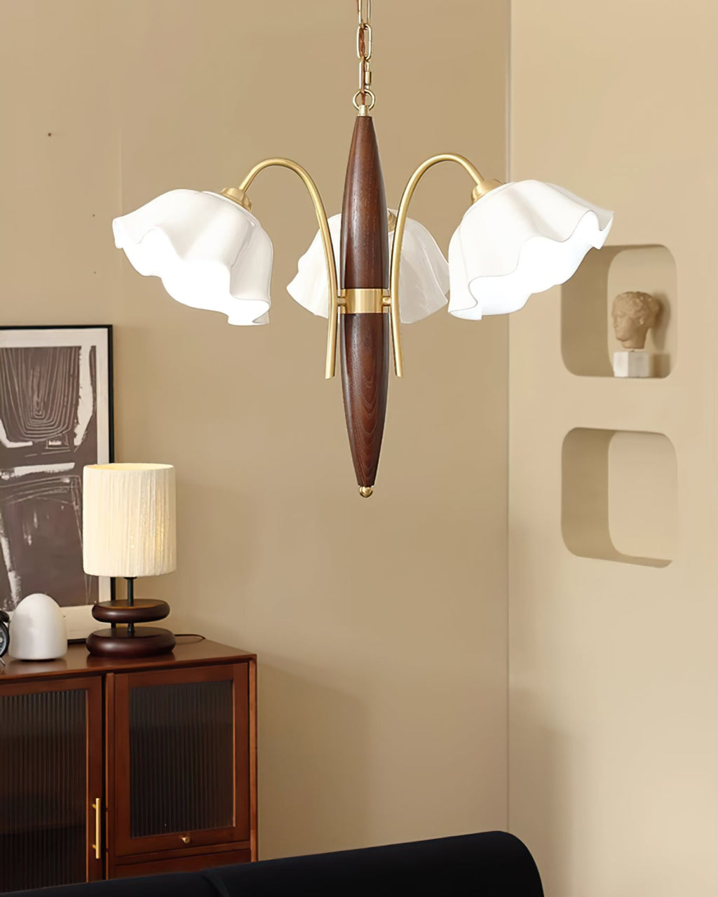 VIOLETTA PORCELAIN BLOOMING LIGHT FIXTURE