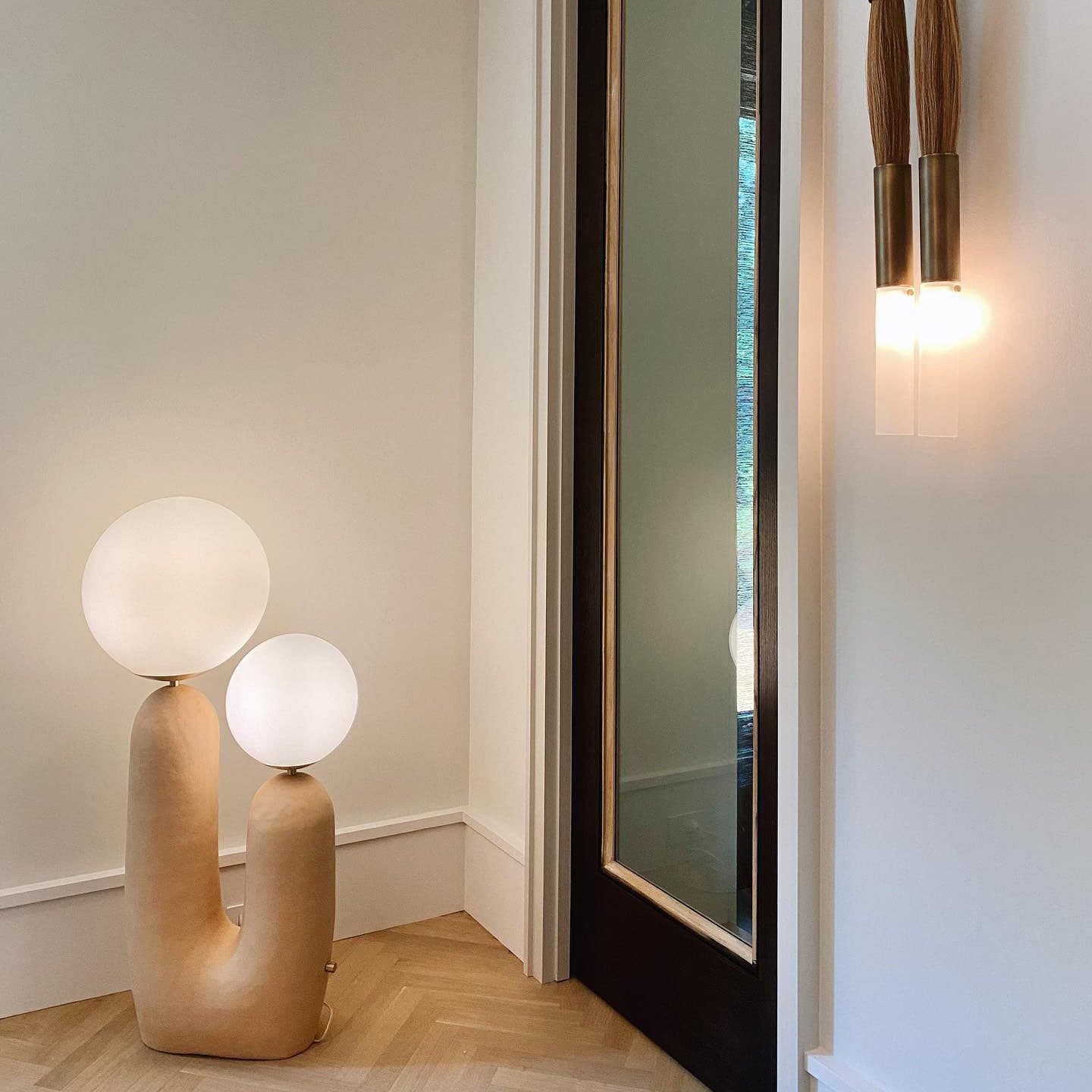 WINTHROP PORCELAIN GLOWING TABLE LANTERN