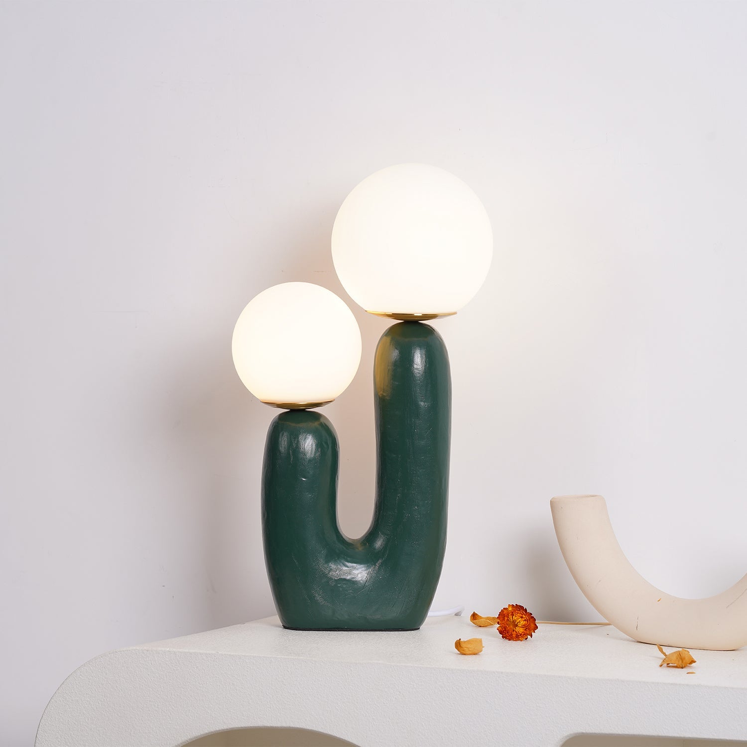 BRAMBLEWICK TEXTURED CERAMIC TABLE LANTERN