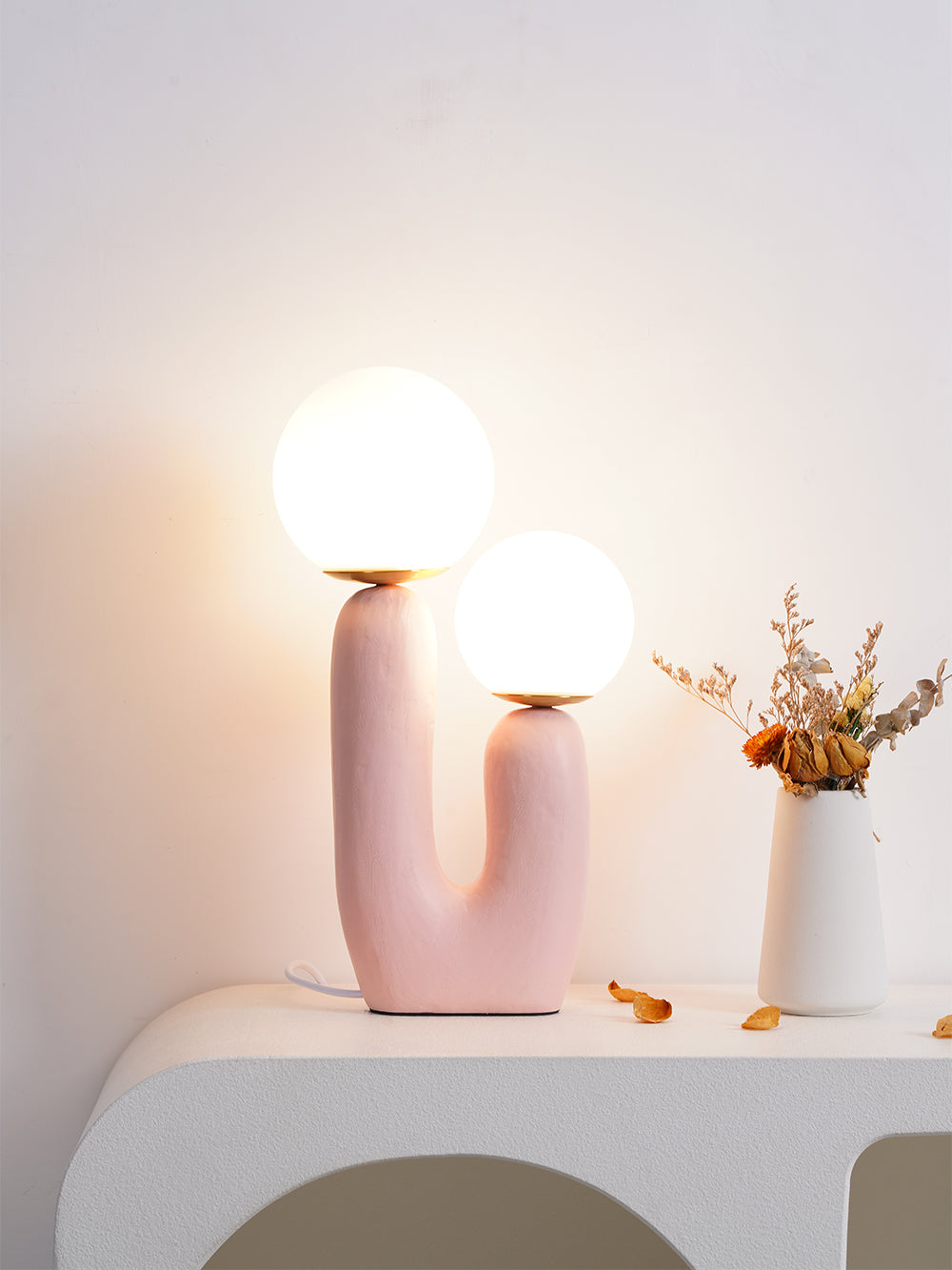 BRAMBLEWICK TEXTURED CERAMIC TABLE LANTERN