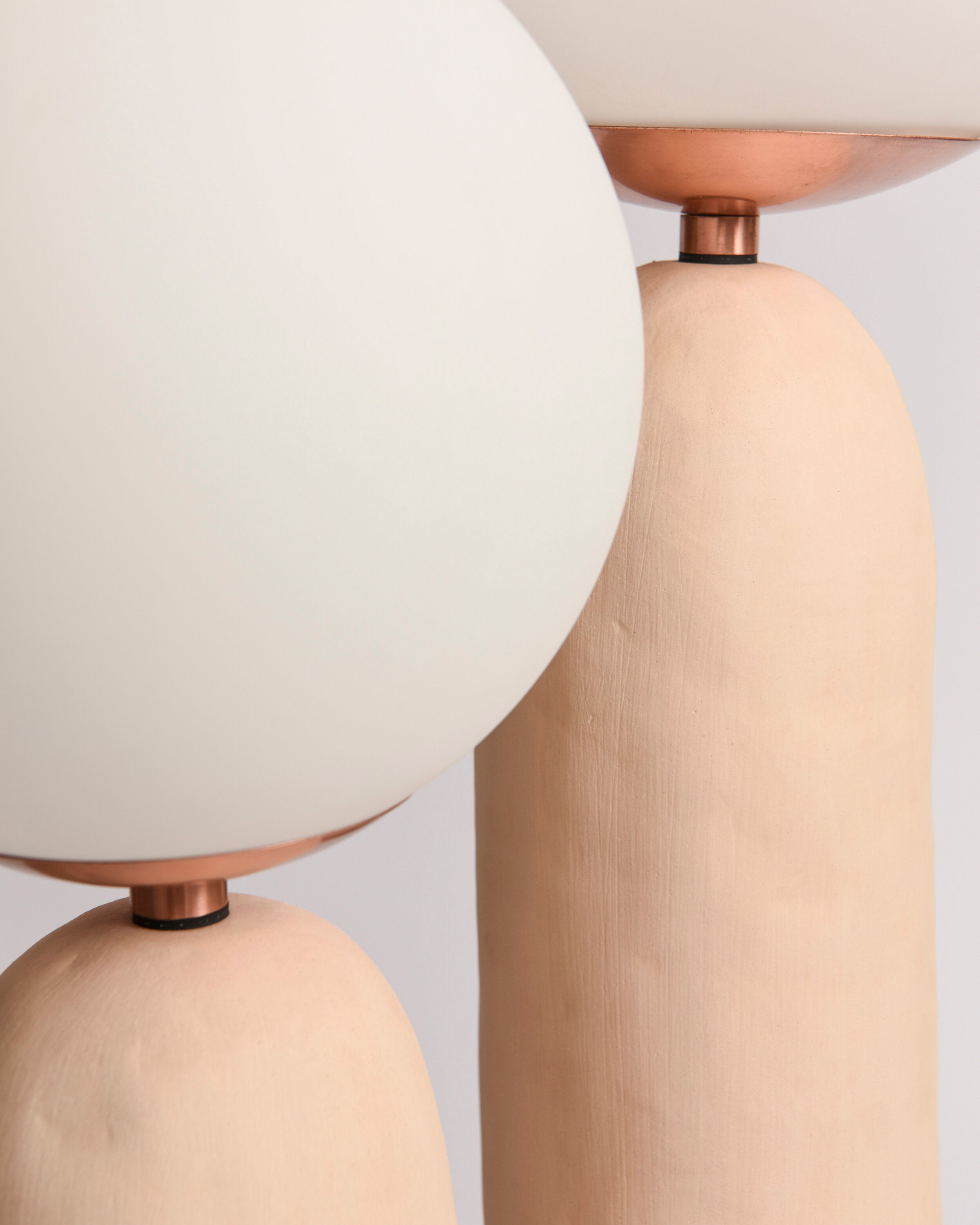 BRAMBLEWICK TEXTURED CERAMIC TABLE LANTERN