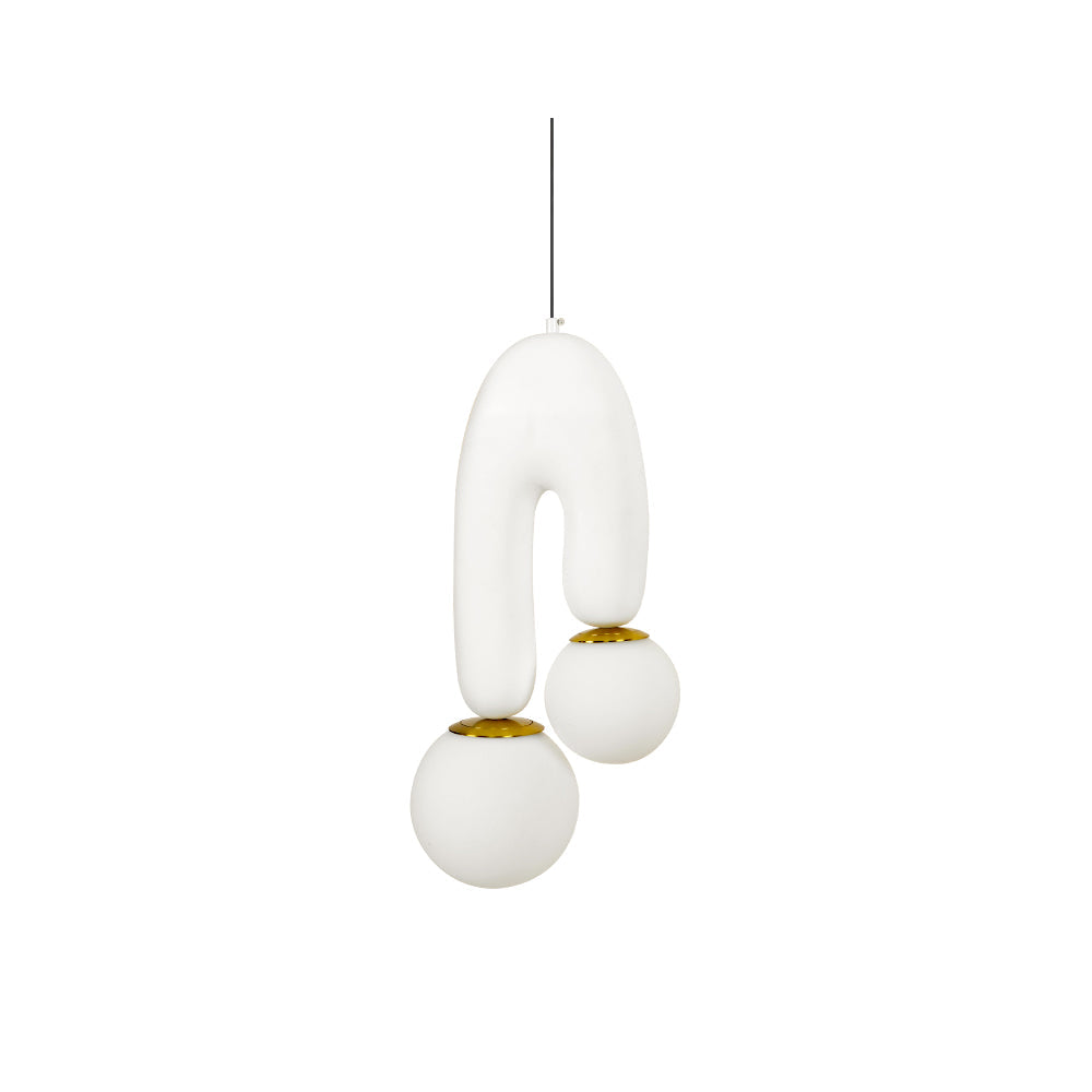 FENWICK CURVED GLASS HANGING LANTERN