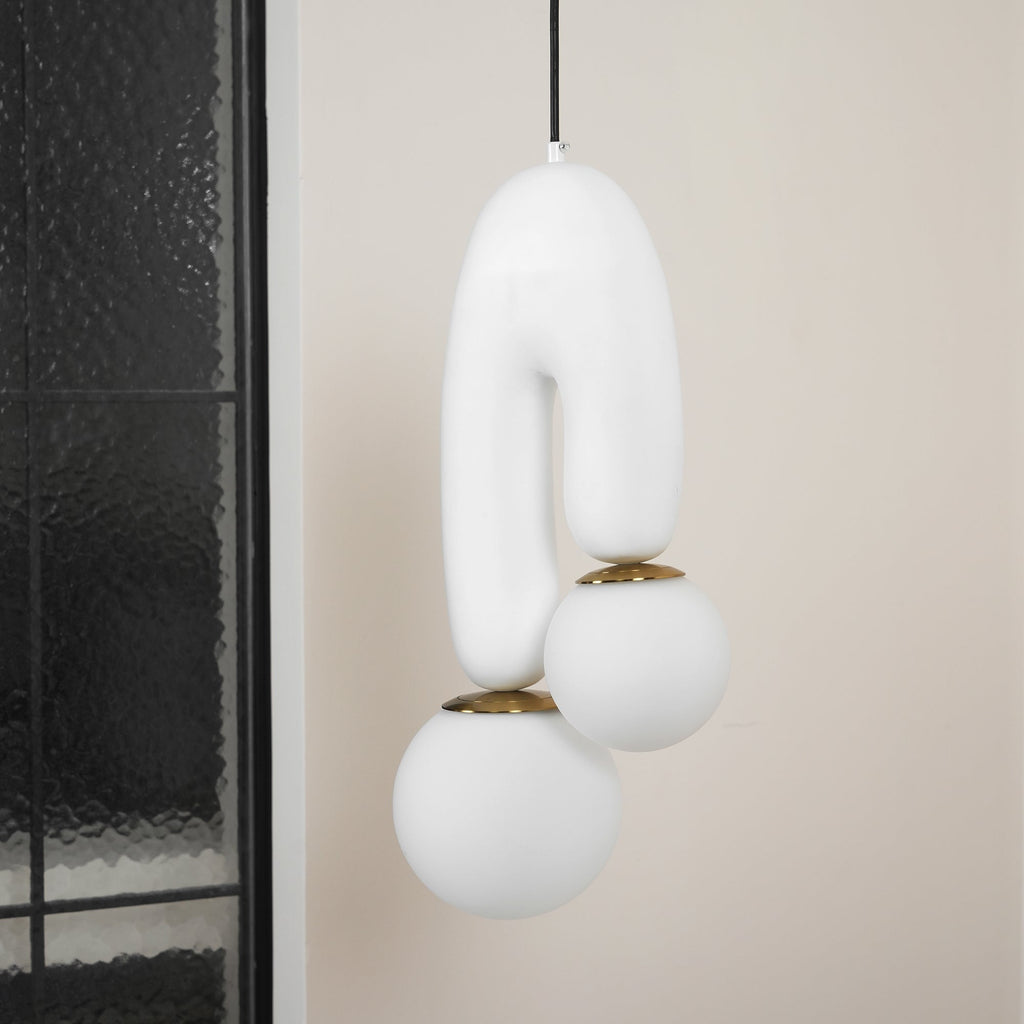 FENWICK CURVED GLASS HANGING LANTERN