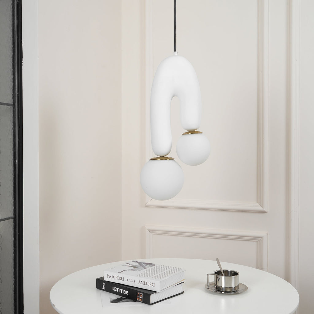 FENWICK CURVED GLASS HANGING LANTERN