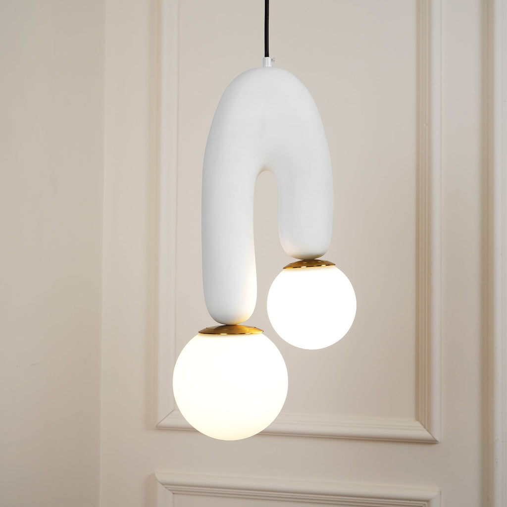FENWICK CURVED GLASS HANGING LANTERN