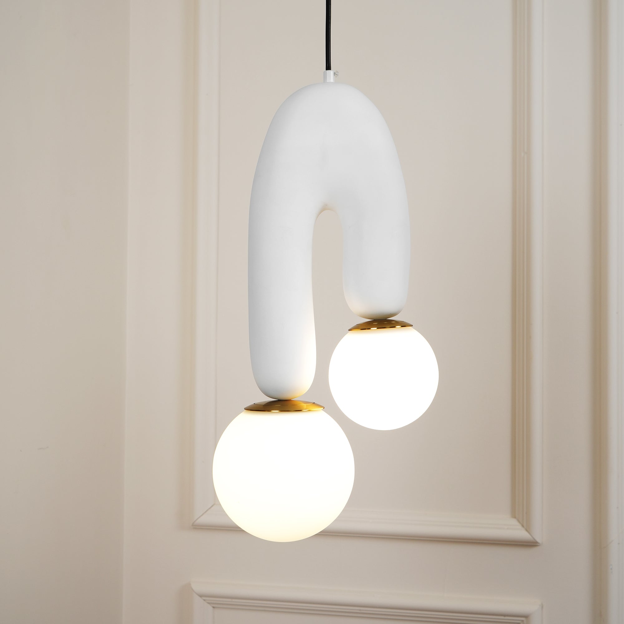 FENWICK CURVED GLASS HANGING LANTERN