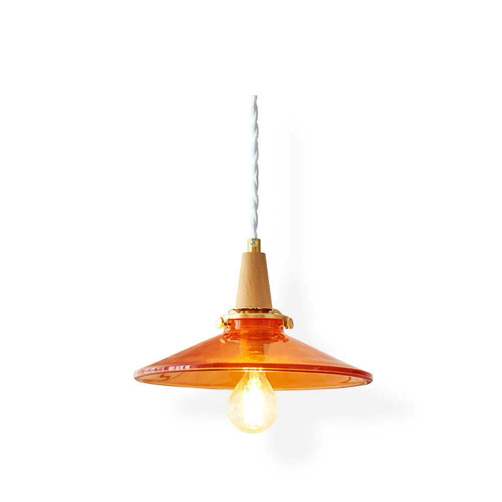 CARLISLE AMBER GLASS HANGING LANTERN
