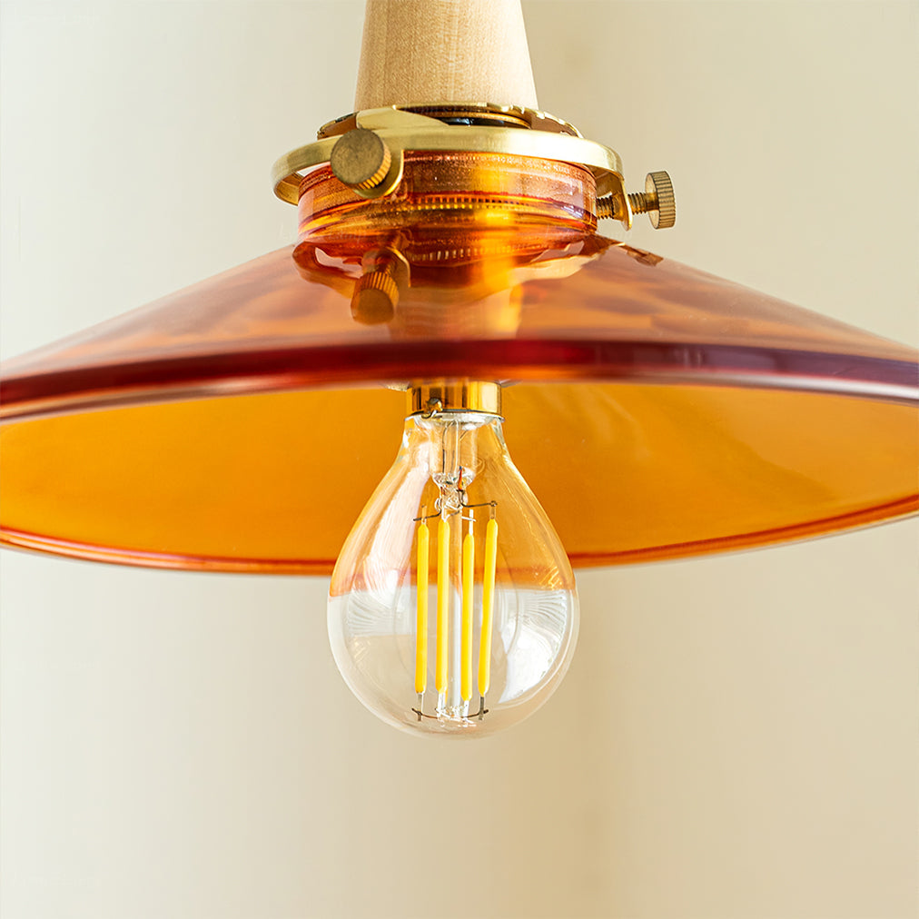 CARLISLE AMBER GLASS HANGING LANTERN