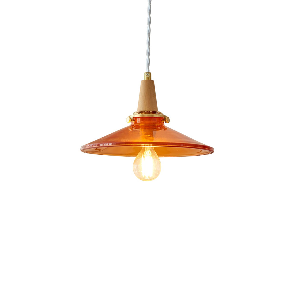 CARLISLE AMBER GLASS HANGING LANTERN