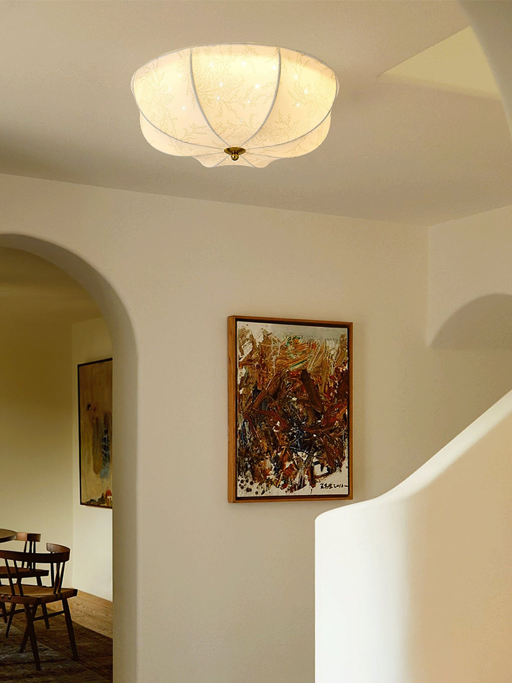 WINDSOR BLOOM TEXTILE CEILING LANTERN