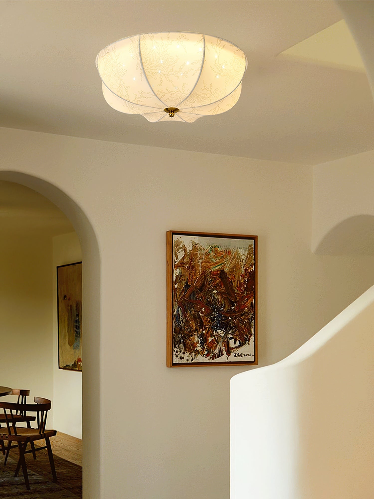 WINDSOR BLOOM TEXTILE CEILING LANTERN
