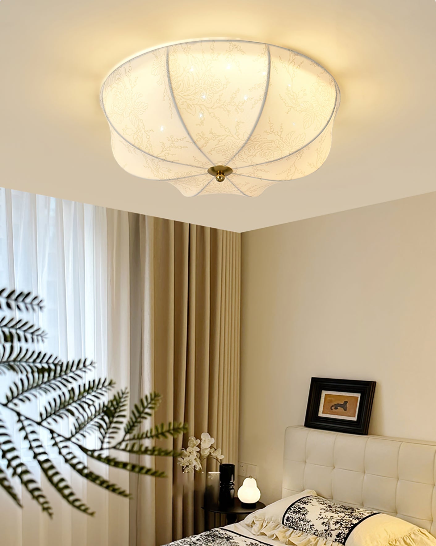 WINDSOR BLOOM TEXTILE CEILING LANTERN