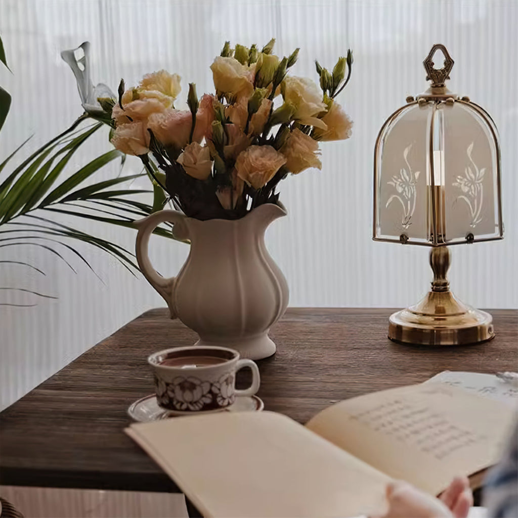 VIOLETTA CRYSTAL FLUTE TABLE LAMP