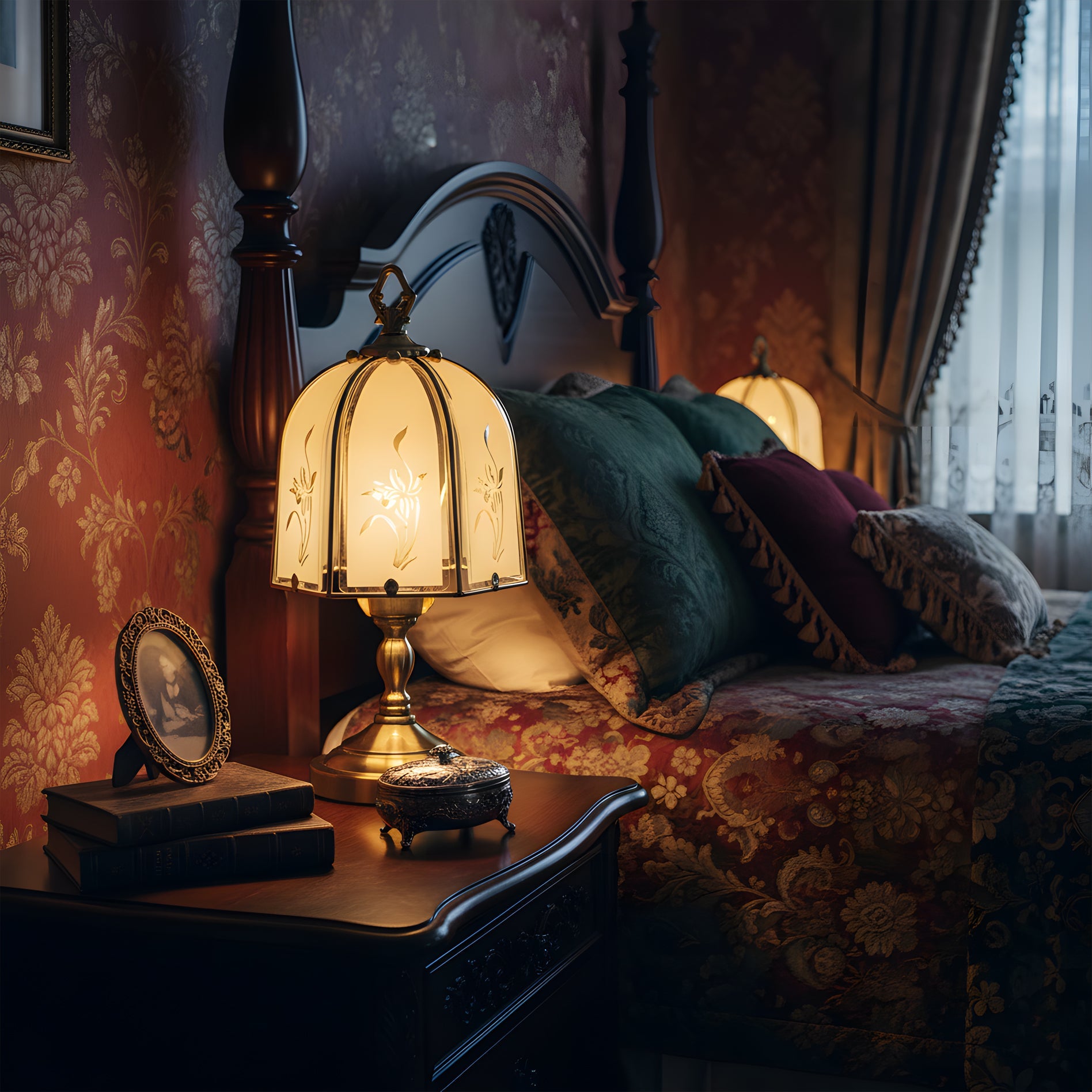 VIOLETTA CRYSTAL FLUTE TABLE LAMP
