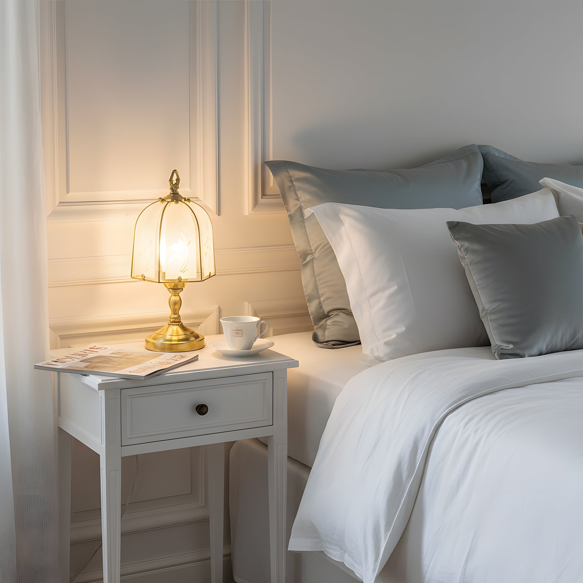 VIOLETTA CRYSTAL FLUTE TABLE LAMP