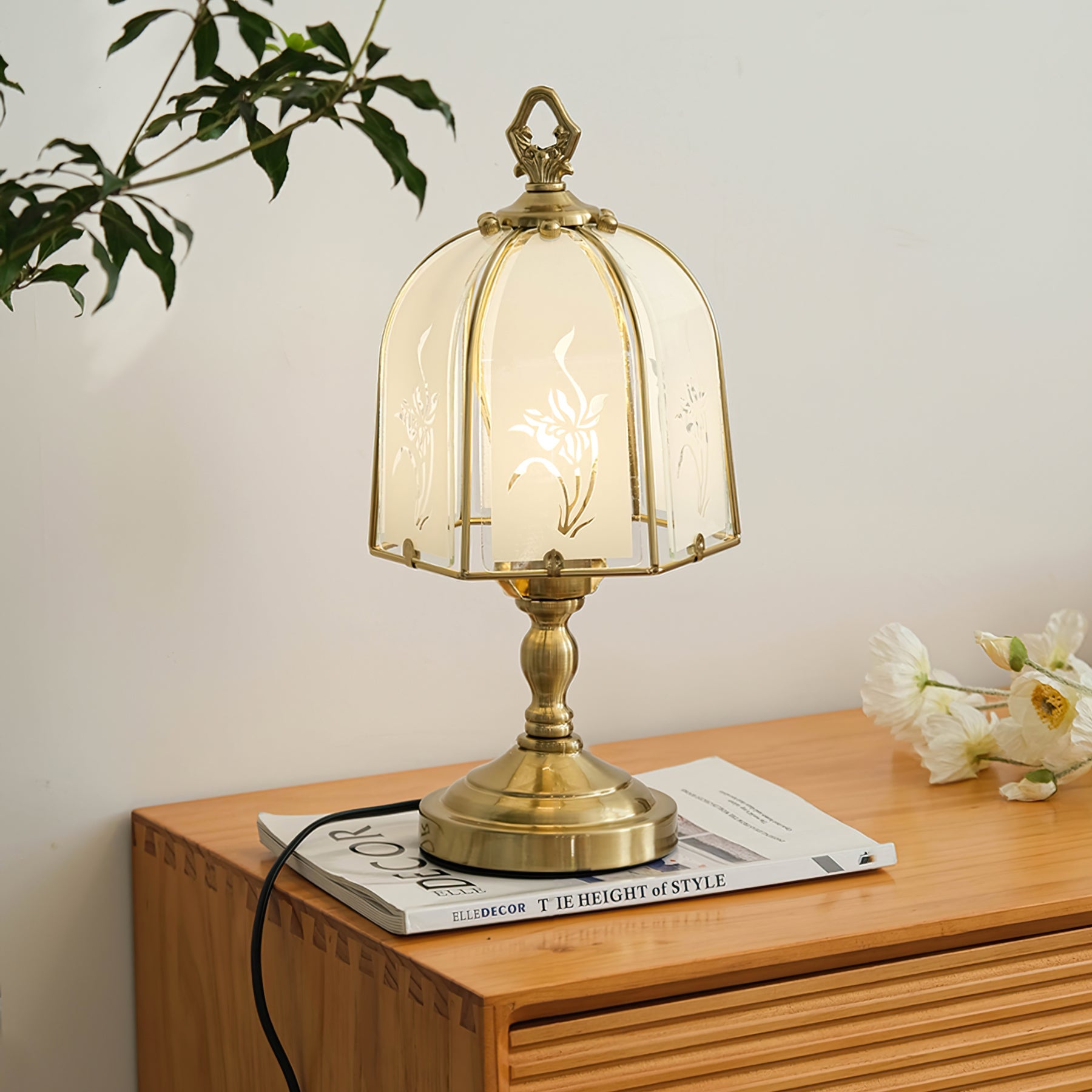 VIOLETTA CRYSTAL FLUTE TABLE LAMP