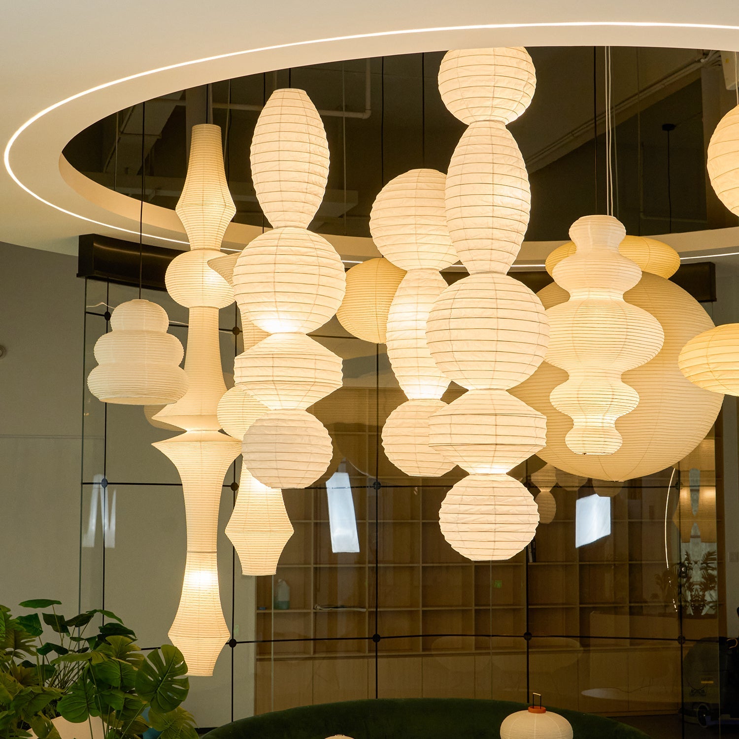 CHARLESTON PAPER GLOBE HANGING LANTERN