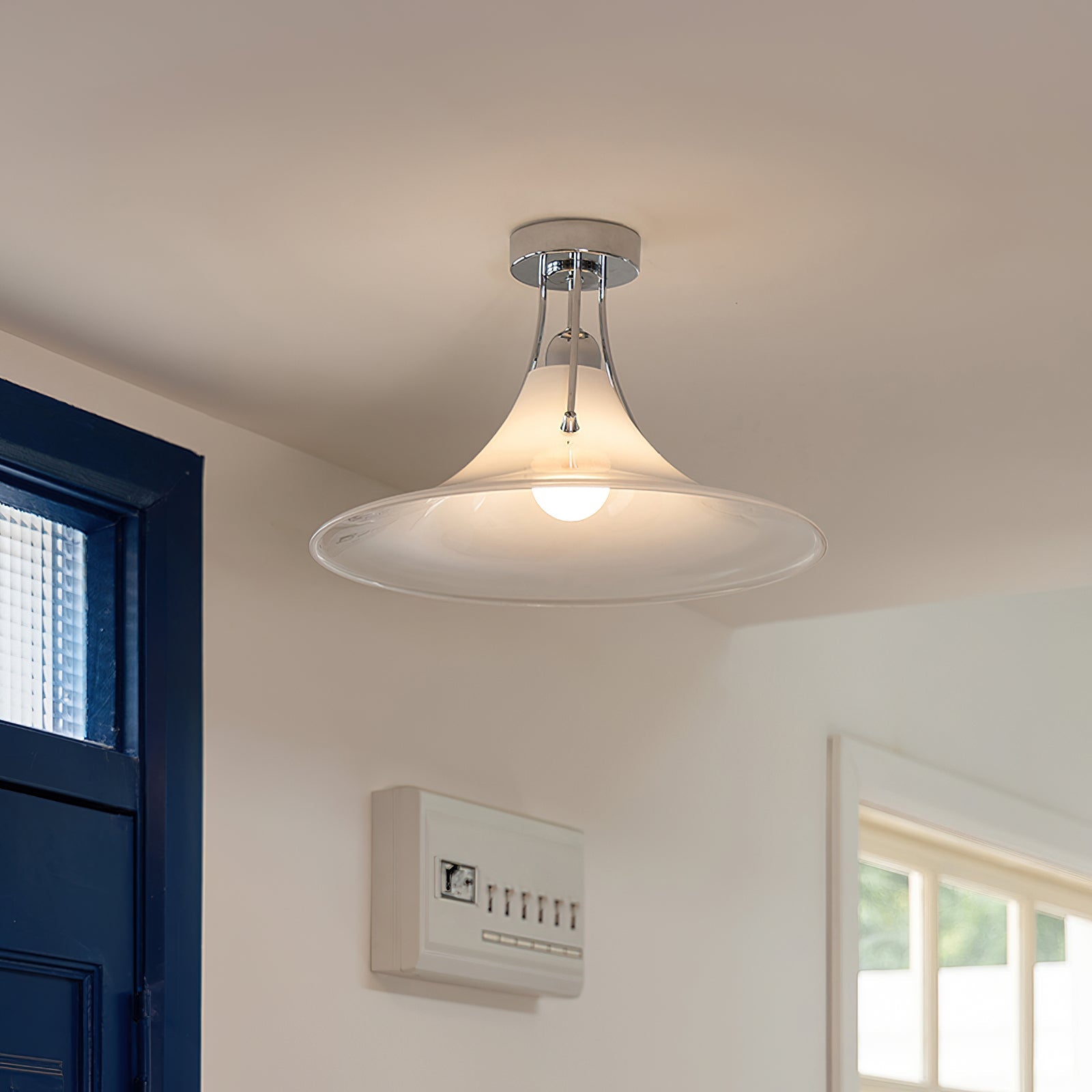 CHARLESTON ORBITAL FROSTED CEILING LIGHT