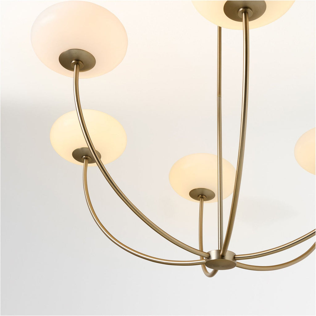 RAVENWOOD ANTIQUE BRASS CANDELABRA CHANDELIER