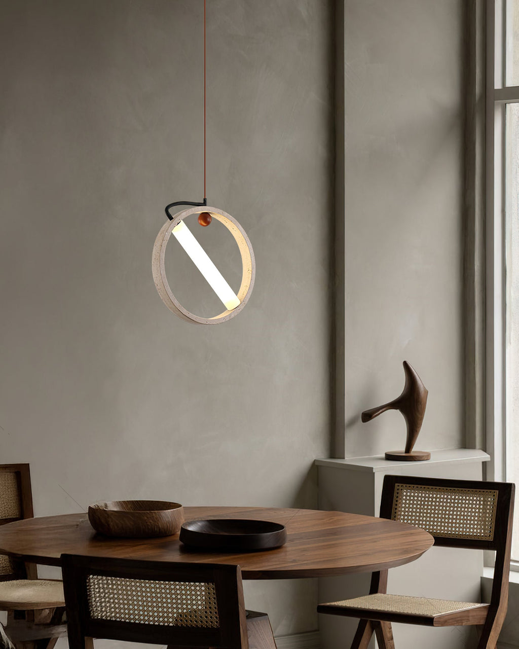 RAVENHURST CRYSTAL DRUM PENDANT