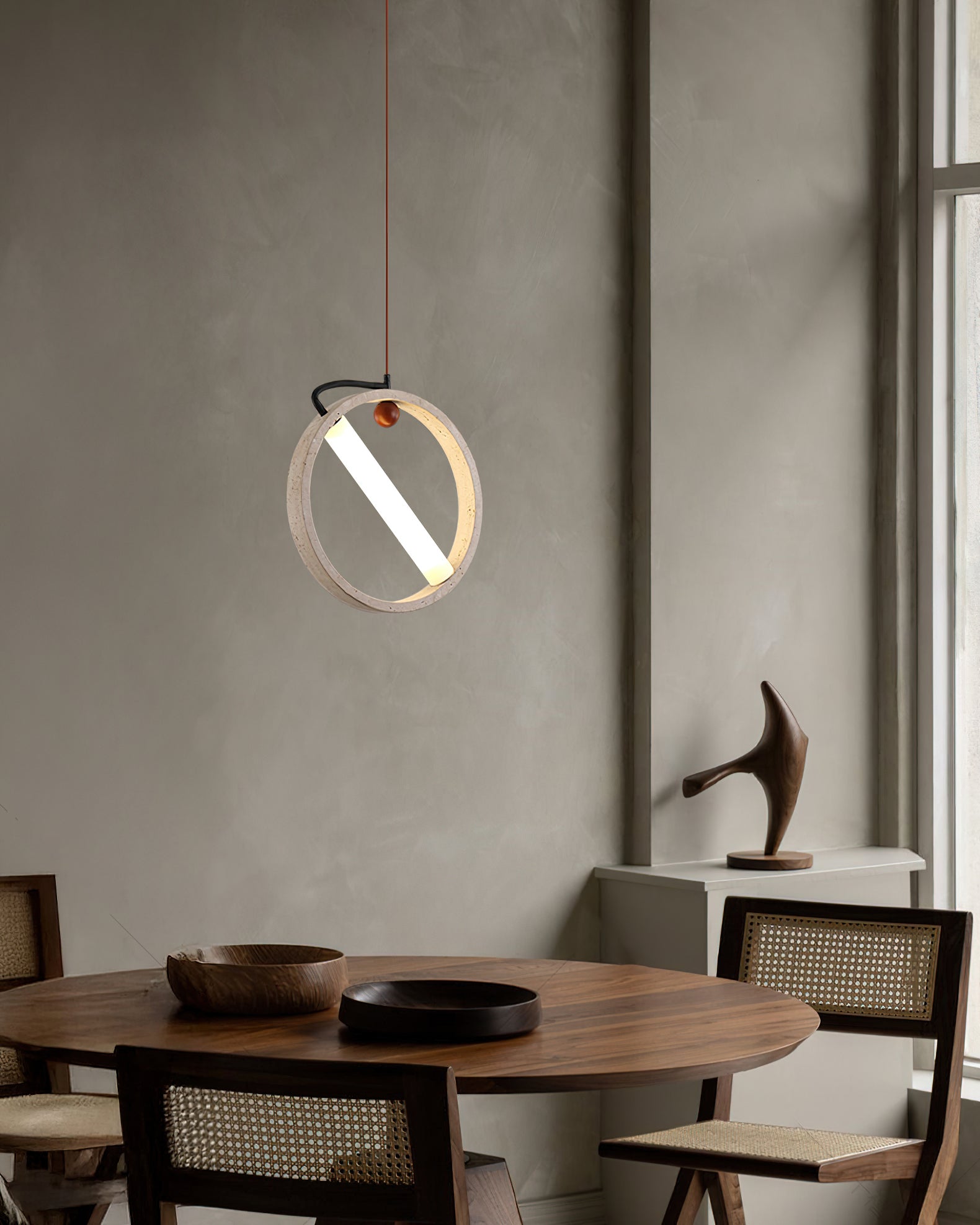 RAVENHURST CRYSTAL DRUM PENDANT