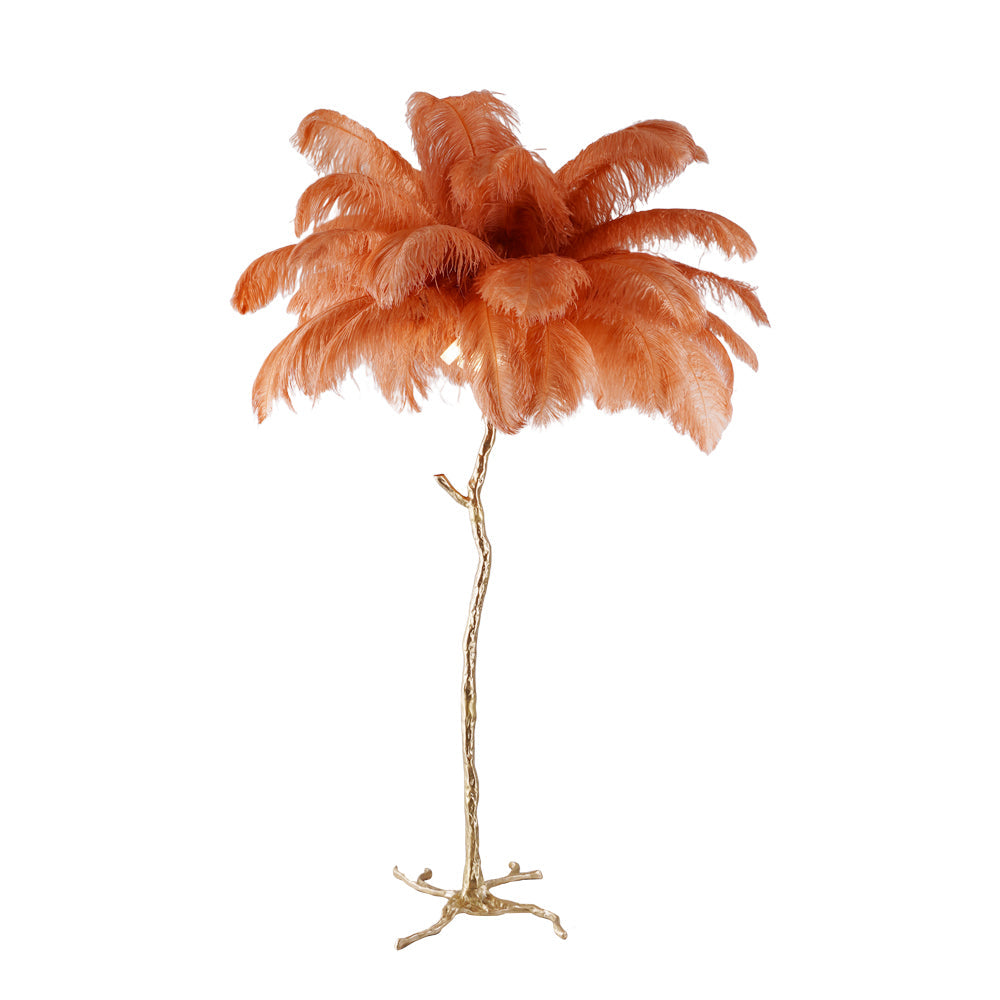 WINDSOR PLUME BRASS LAMP
