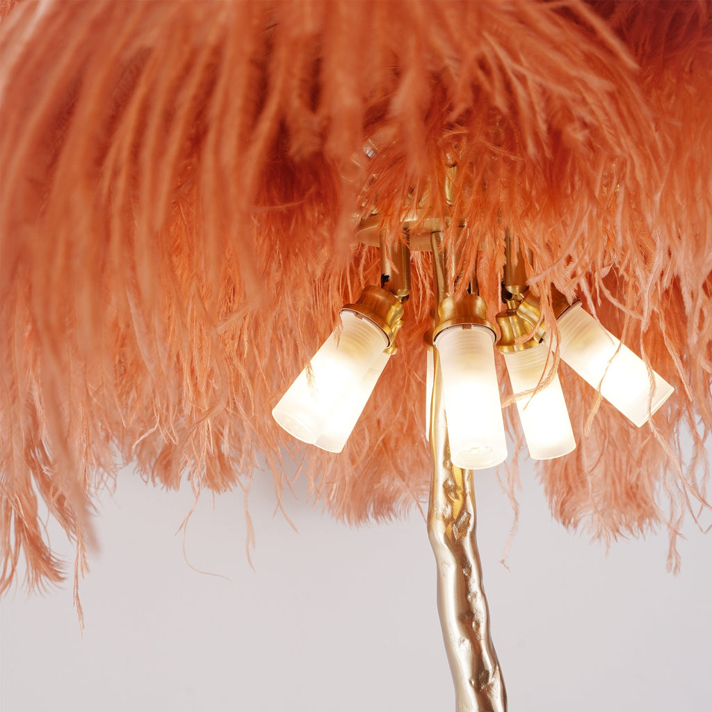 WINDSOR PLUME BRASS LAMP