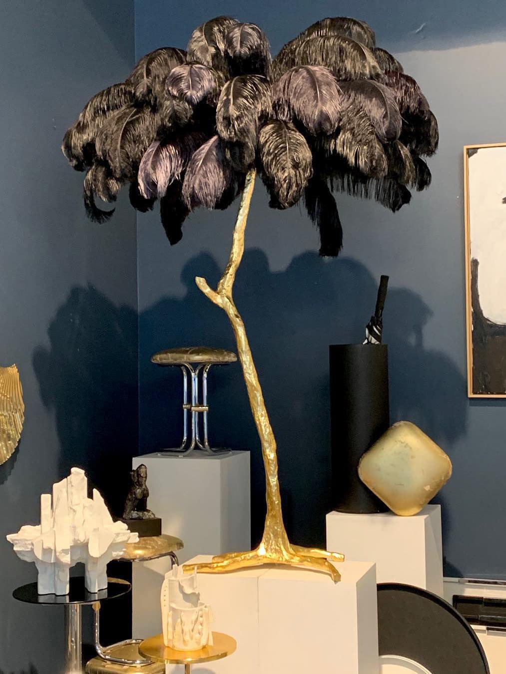 WINDSOR PLUME BRASS LAMP