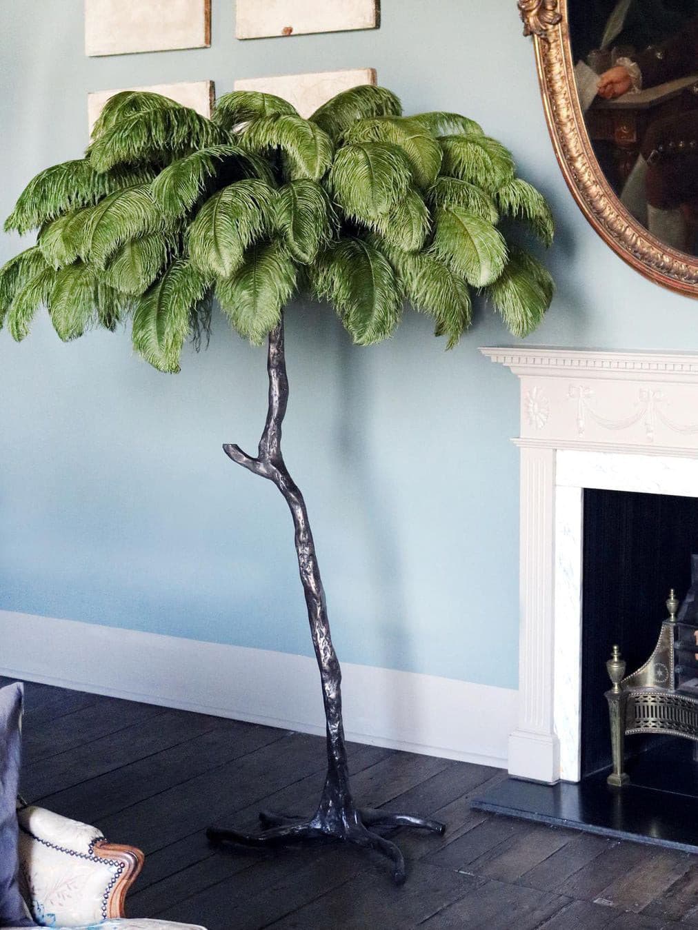 WINDSOR PLUME BRASS LAMP