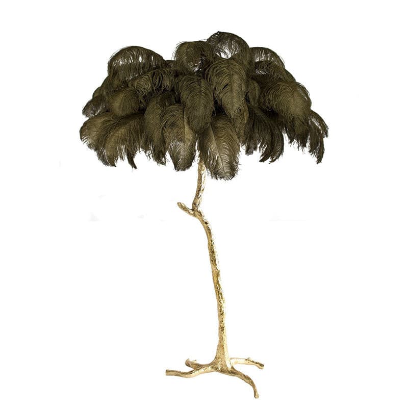 WINDSOR PLUME BRASS LAMP