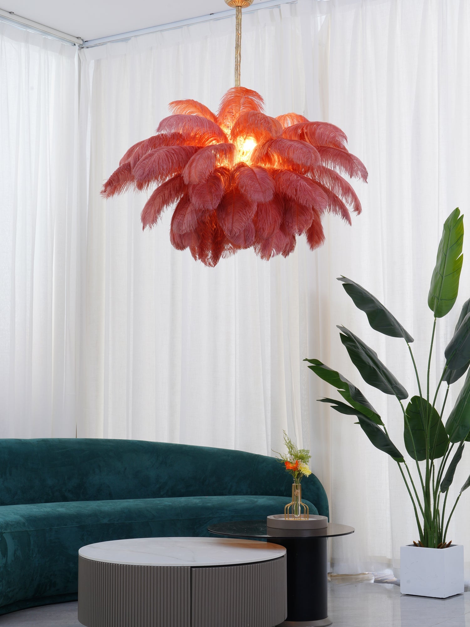 FELICITY PLUME FEATHERED LIGHTING