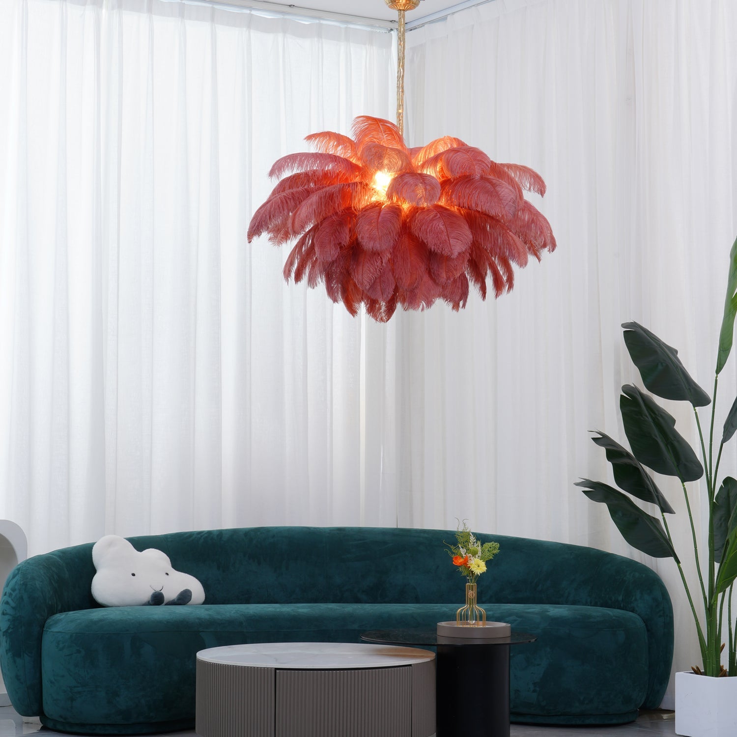 FELICITY PLUME FEATHERED LIGHTING