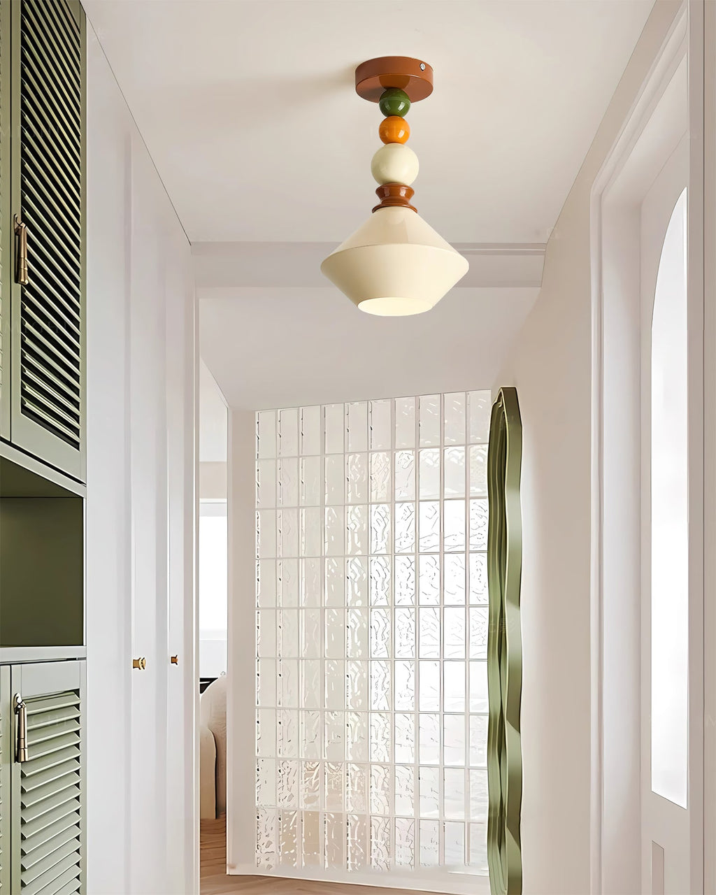 RAVENSDALE HEMISPHERIC GLASS CEILING LANTERN