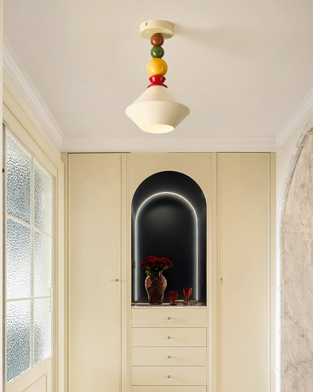 RAVENSDALE HEMISPHERIC GLASS CEILING LANTERN